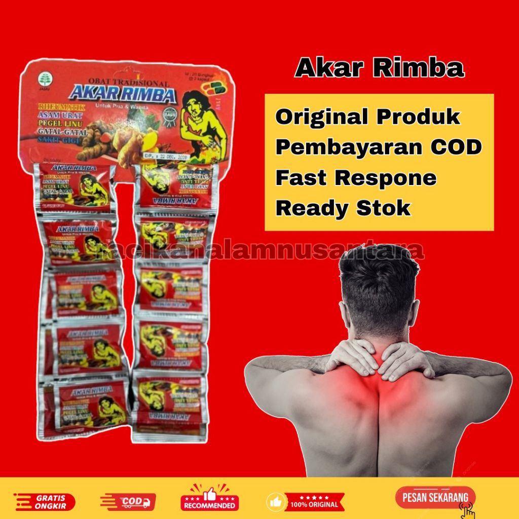 

akar rimba kapsul asam urat rencengan