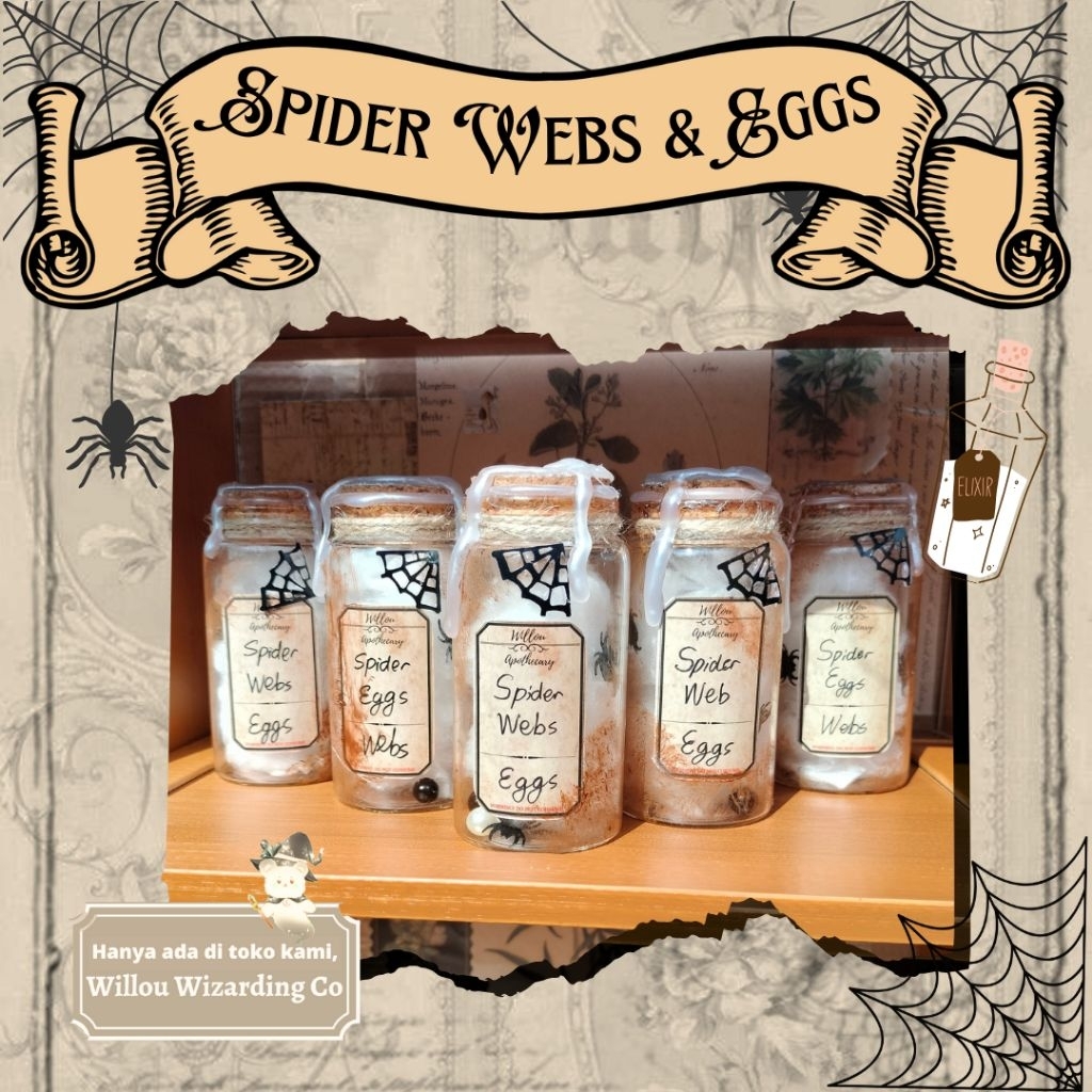 Harry Potter Potion Magic Potion Spider Web Eggs Pumpkin Juice Skelegro Ghost Aura Pajangan Hallowee