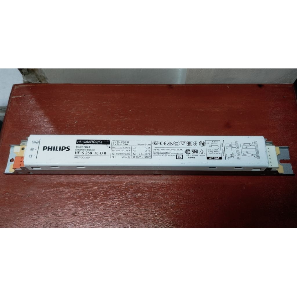 Philips Ballast HF-S 258 TL-D II 220-240V 2 x 58W