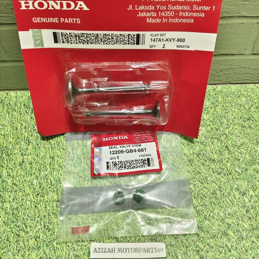 Klep set Payung Klep set + Seal klep Honda Beat karbu, Beat fi, Scoopy fi, Spac fi, Vario 110 fi, Sc