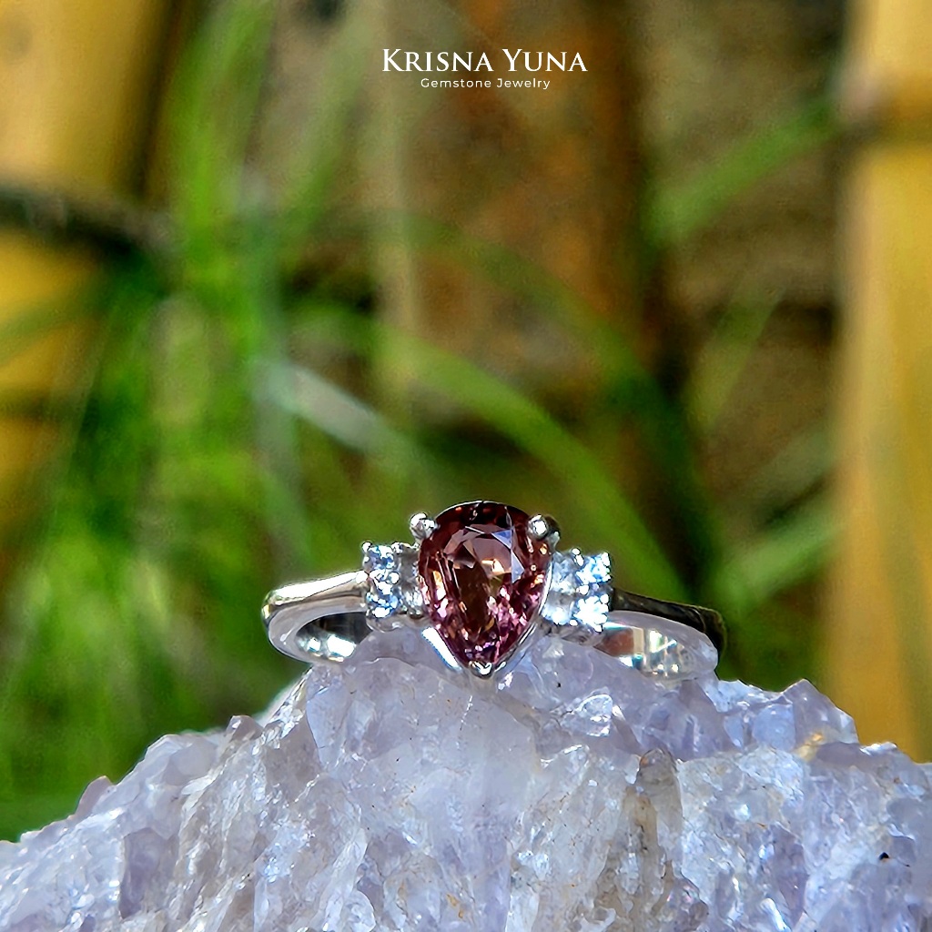 Natural Deep Purple Tourmaline Ring