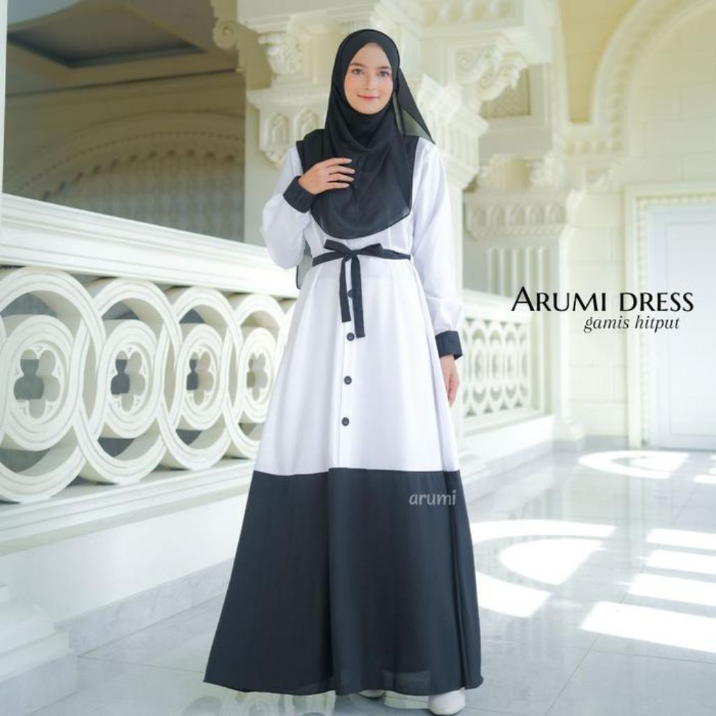 Gamis Arumi Dress Hitput