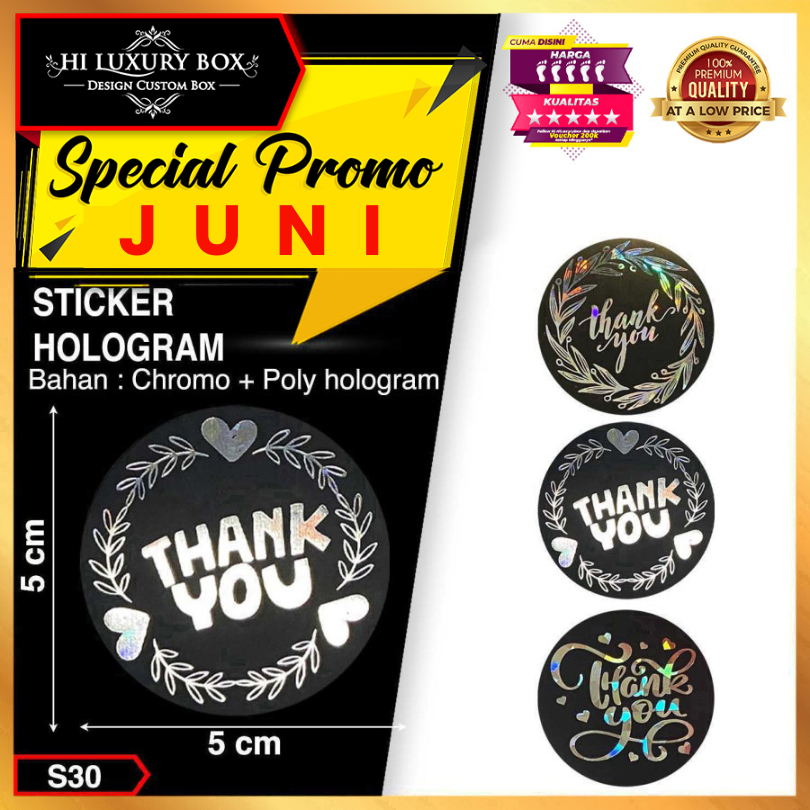 

Sticker Thank You | Sticker Hologram | Murah 5x5 Sticker Ucapan Thank You Sticker Bulat