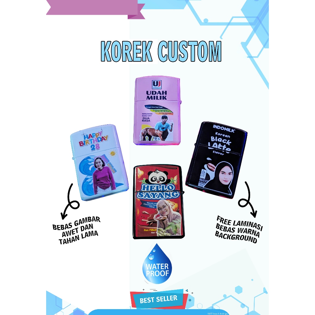 Korek Custom Kotak Besi Kantai | Korek Api Abadi Kotak Besi Kantai