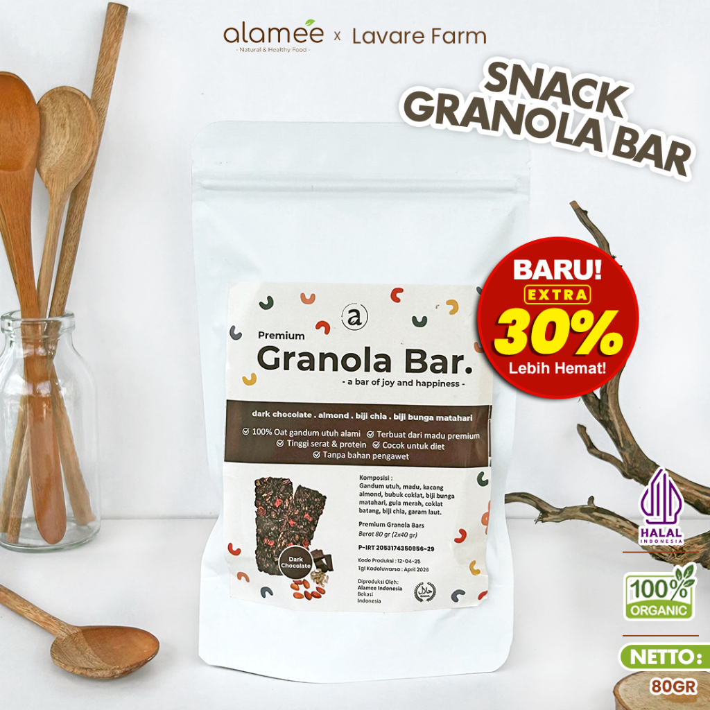 

GRANOLA BITES BAR DARK CHOCOLATE DIET PELANCAR ASI BOOSTER SNACK SEHAT MAKANAN ANAK BALITA MPASI