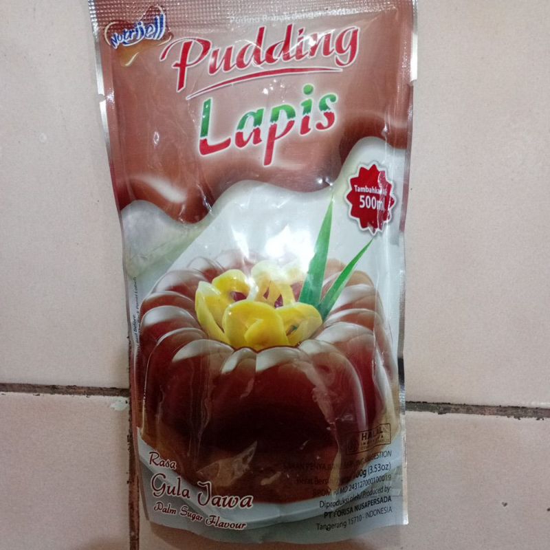 

Pudding Lapis Nutrijell Rasa Gula Jawa 100gr