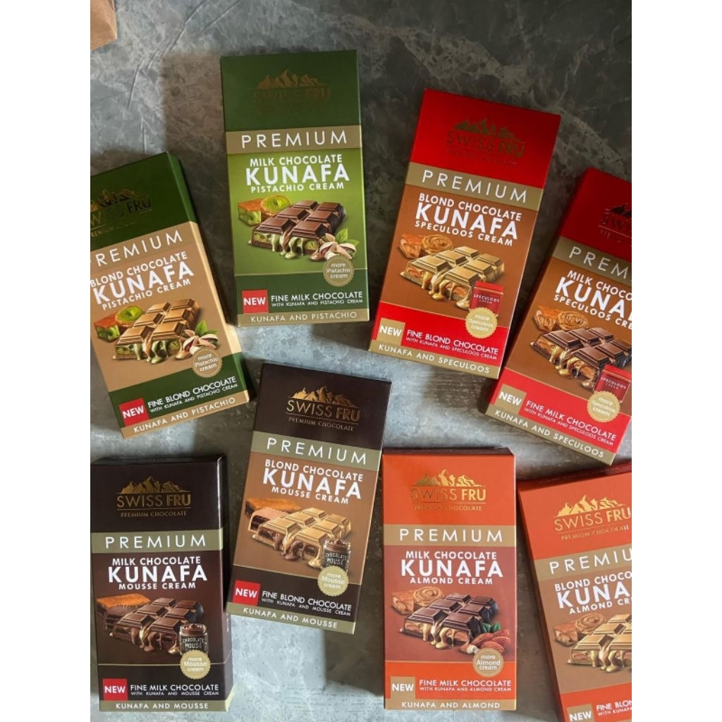 

Coklat Dubai Mesir viral, Chocolate Kunafa Pistachio.