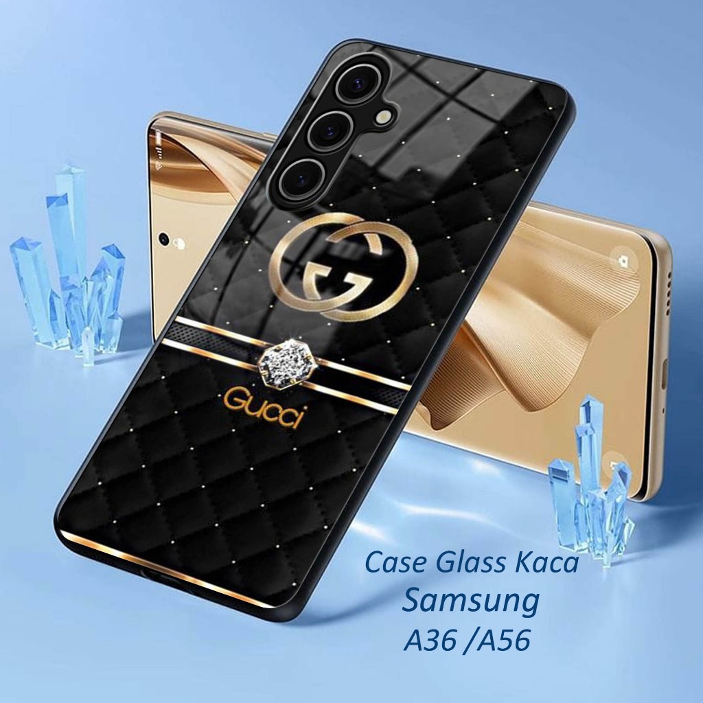 Softcase Kaca Kilau SAMSUNG A56 - Casing HP SAMSUNG A56 - Pelindung Handphone SAMSUNG A56 -A168