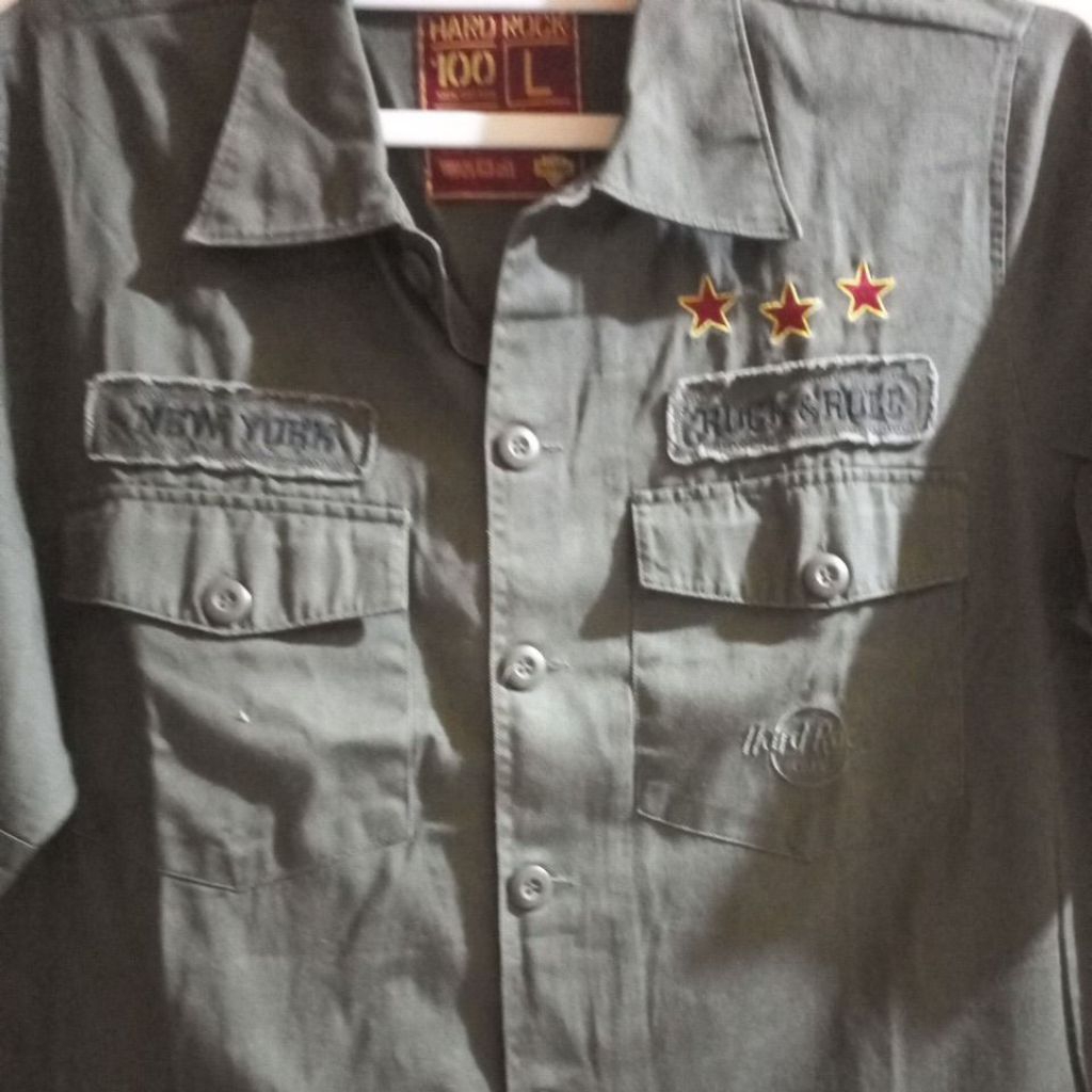 Hem Hardrock cafe new york size L.Hem Hard Rock cafe Bali size M