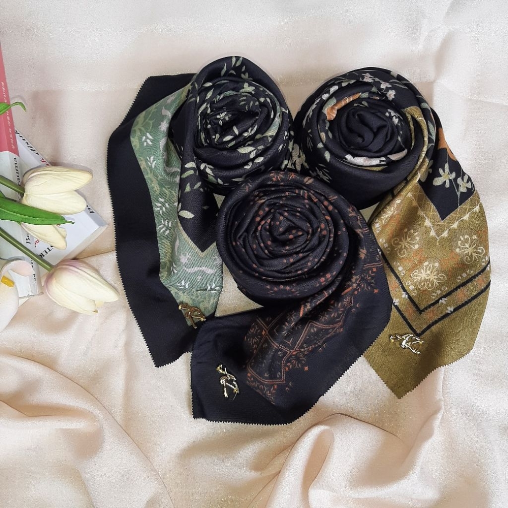 Hijab voal azara oskara motif , scraft motif