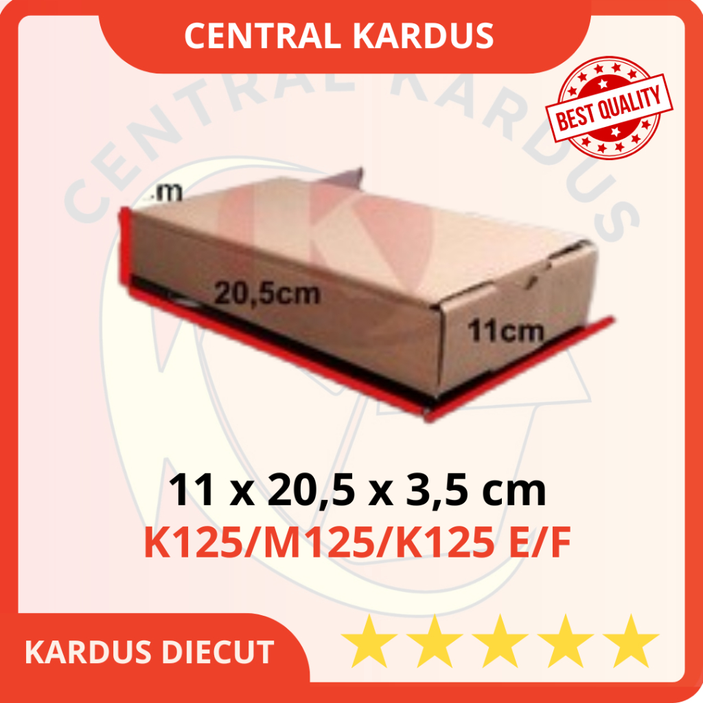 

(ISI 1 PCS )Kardus diecut ukuran 11x20,5x3,5cm dusbox /box kardus/ box dus packing