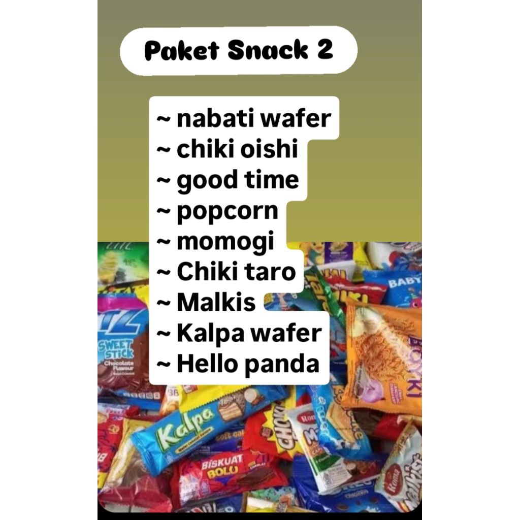 

Paket snack / jajanan