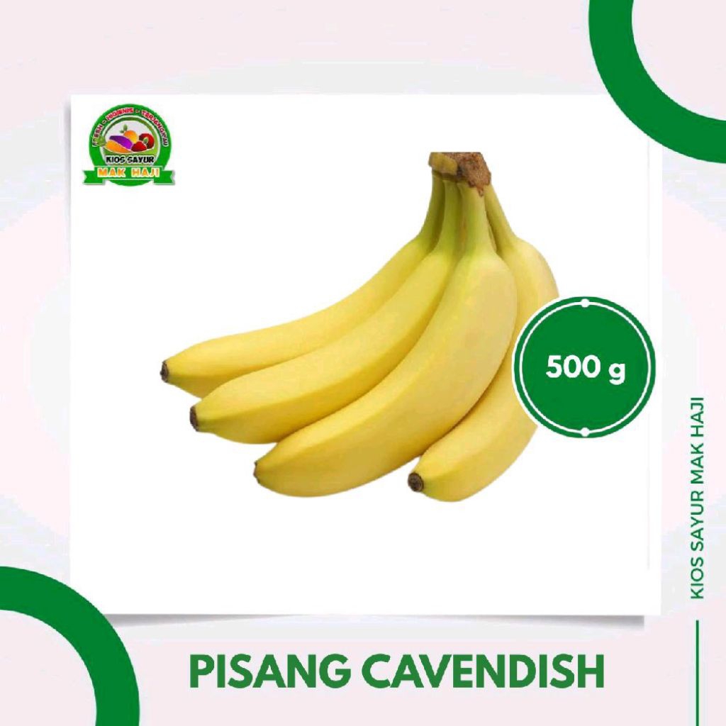 

Pisang cavendish segar 500g