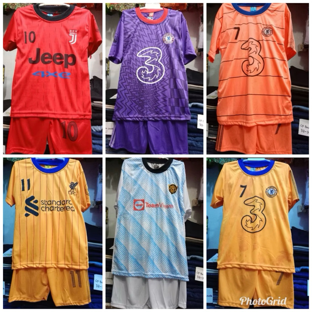 Setelan bola anak / baju bola anak / baju bola tanggung / stelan futsal anak