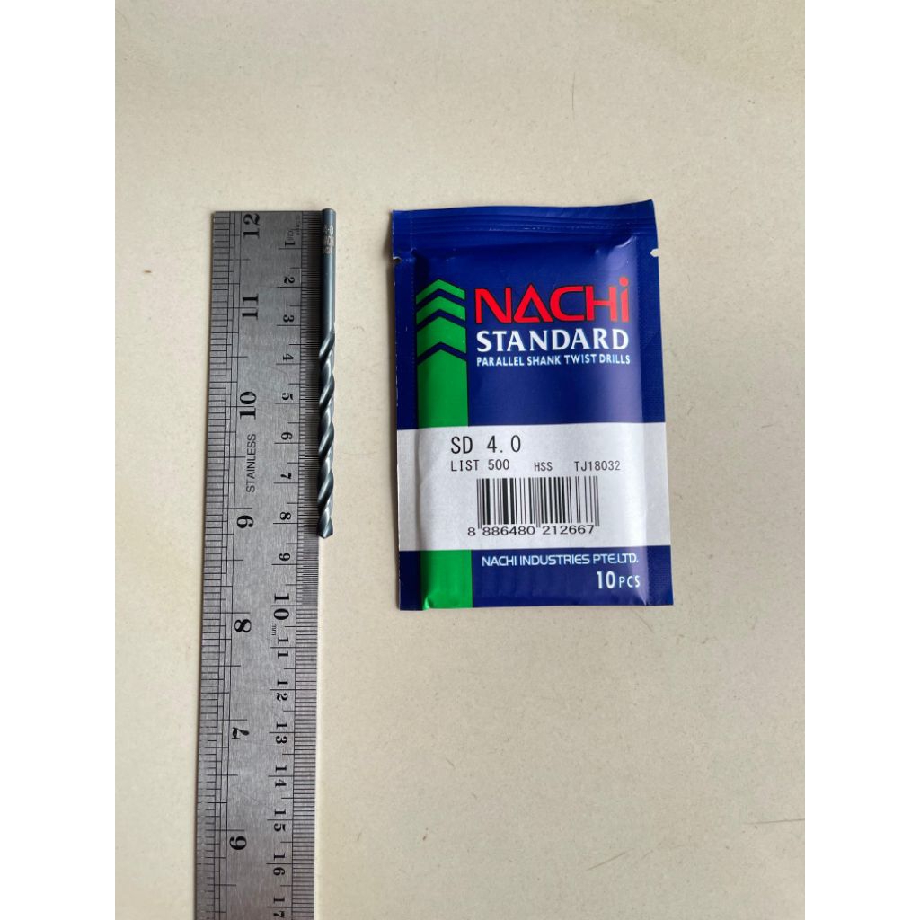 Nachi 4 MM Mata Bor Besi HSS - Nachi Mata Bor Besi HSS 4 MM