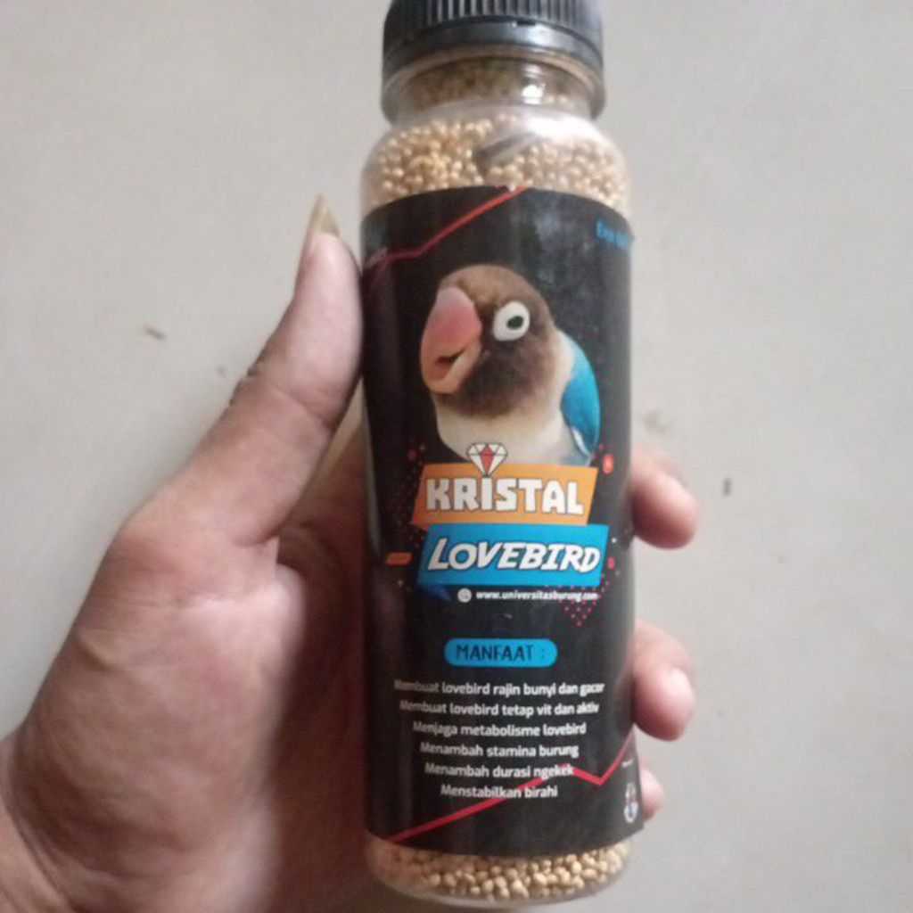 KRISTAL LOVEBIRD pakan vitamin penggacor lovebird