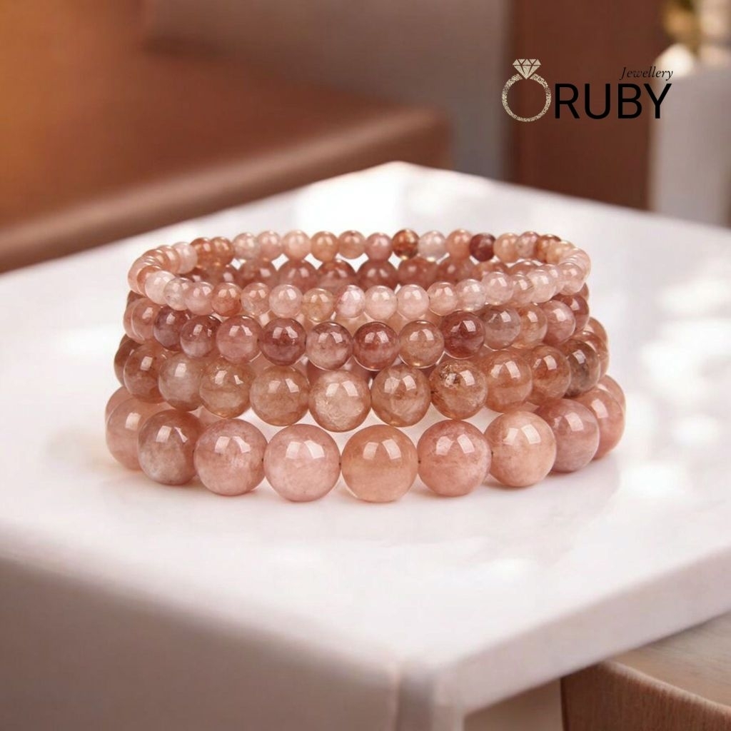 Gelang Batu Natural Sunstone Original