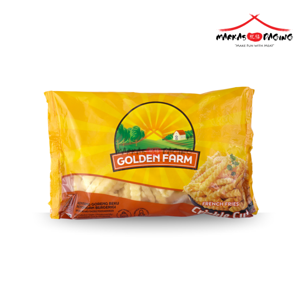 

Golden Farm Crinkle Cut 500gr Kentang Beku - Markasdaging