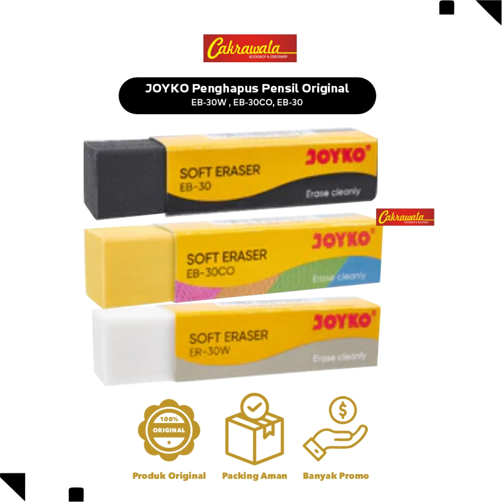 

JOYKO Penghapus Pensil Original | Eraser Bersih Tidak Merusak Kertas