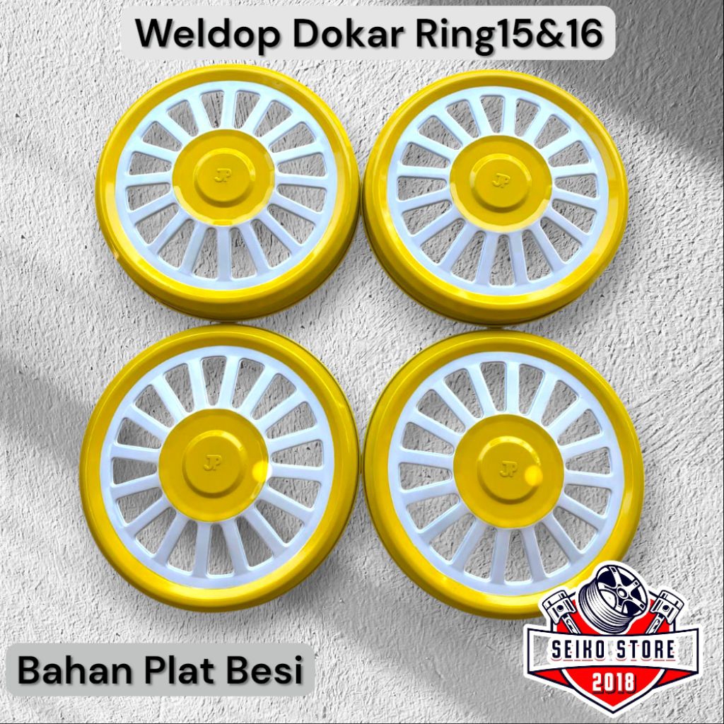 4biji Wildop truk model Dokar ring15/16 bahan plat besi