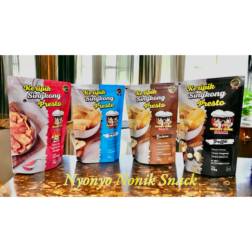 

4 pax produk keripik singkong nyonyo nonik snack