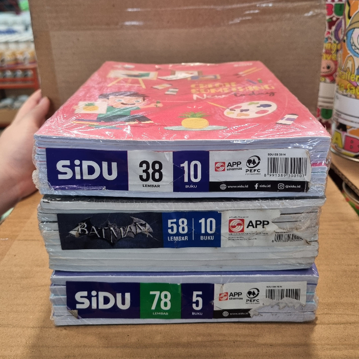 

Buku Tulis Garis SIDU 38 Lembar (Isi 10 Buku) | Buku Tulis Murah Notebook Sekolah Serbaguna