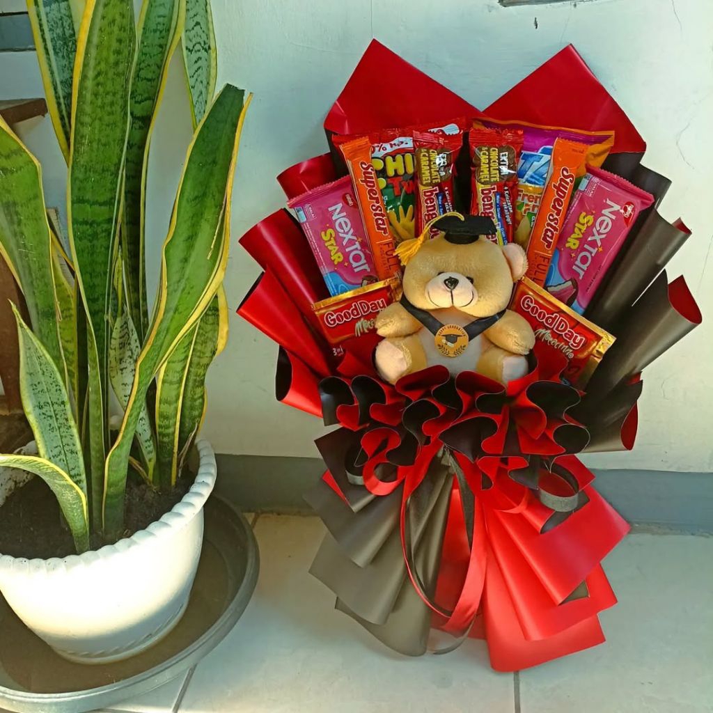 

bucket snack boneka desain cantik kekinian