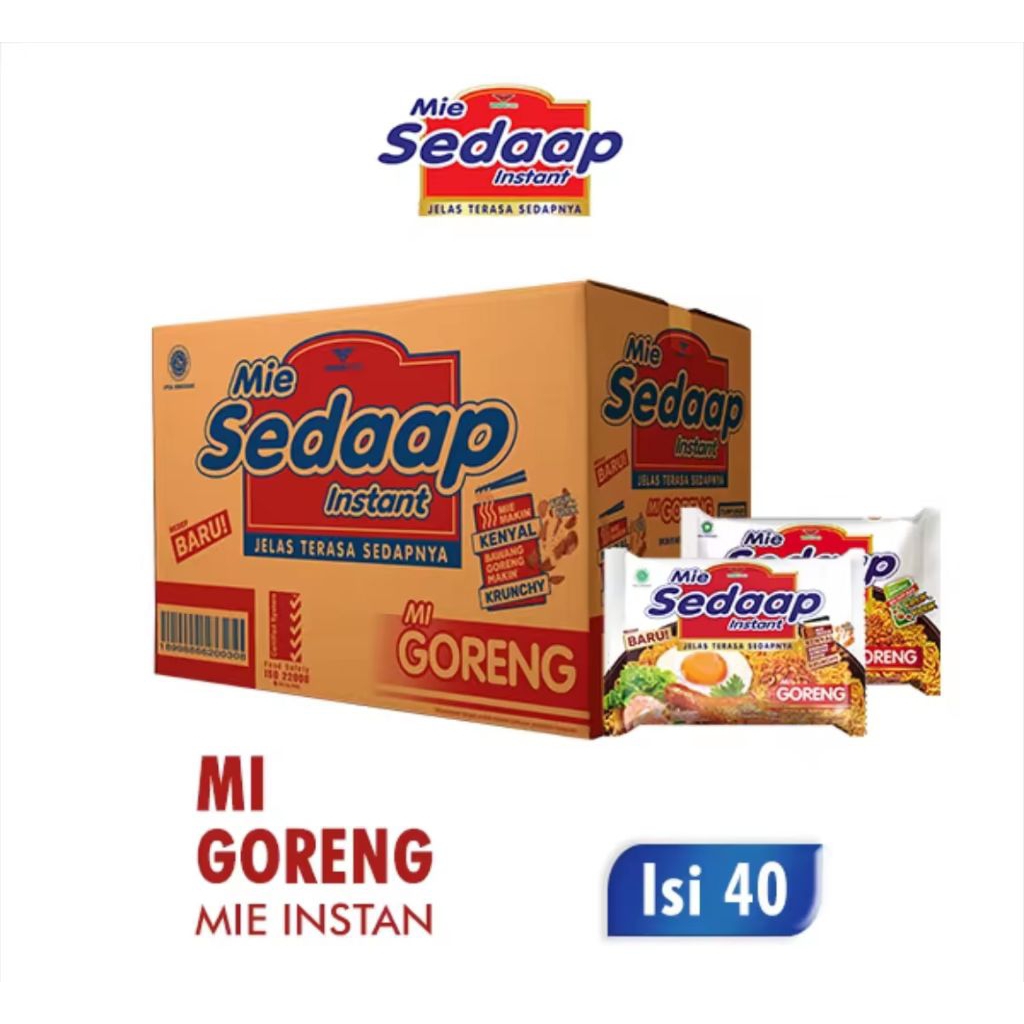 

Mie Sedaap Goreng 1 Karton Isi 40 Bungkus | Mie Instan Pedas Gurih Terlaris Murah