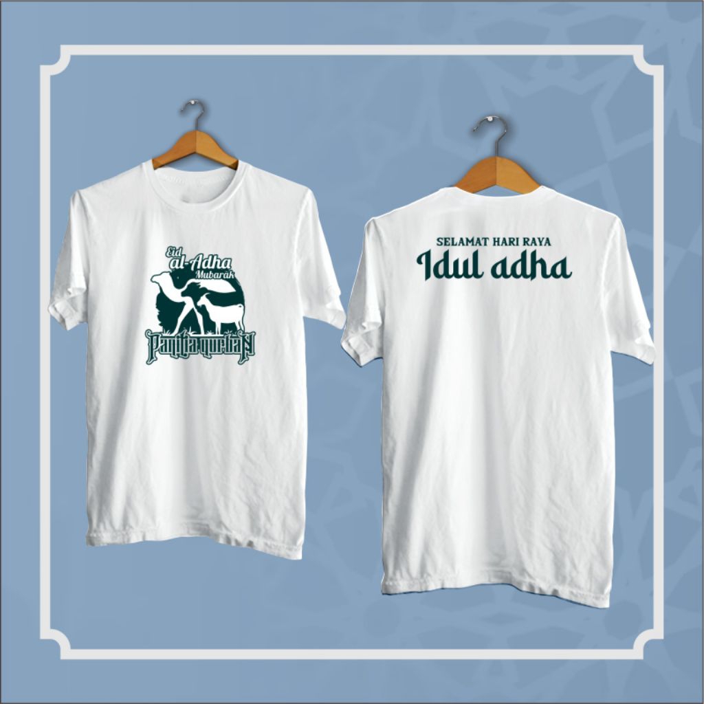 KAOS PANITIA QURBAN IDUL ADHA KAOS EID AL ADHA MUBAROK KAOS SABLON IDUL ADHA