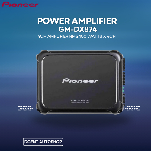 Power Amplifier Mobil - Amplifier Pioneer GM-DX874 - 4 Channel Amplifier - Power Amplifier - Plug N 