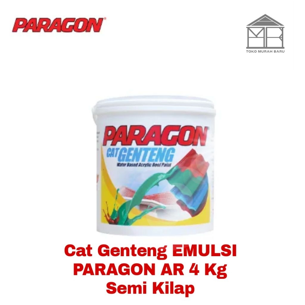 Cat Genteng Paragon AR kilap 4 kg | Talang Galvalum Asbes | Beton | Spandek | termurah di shopee