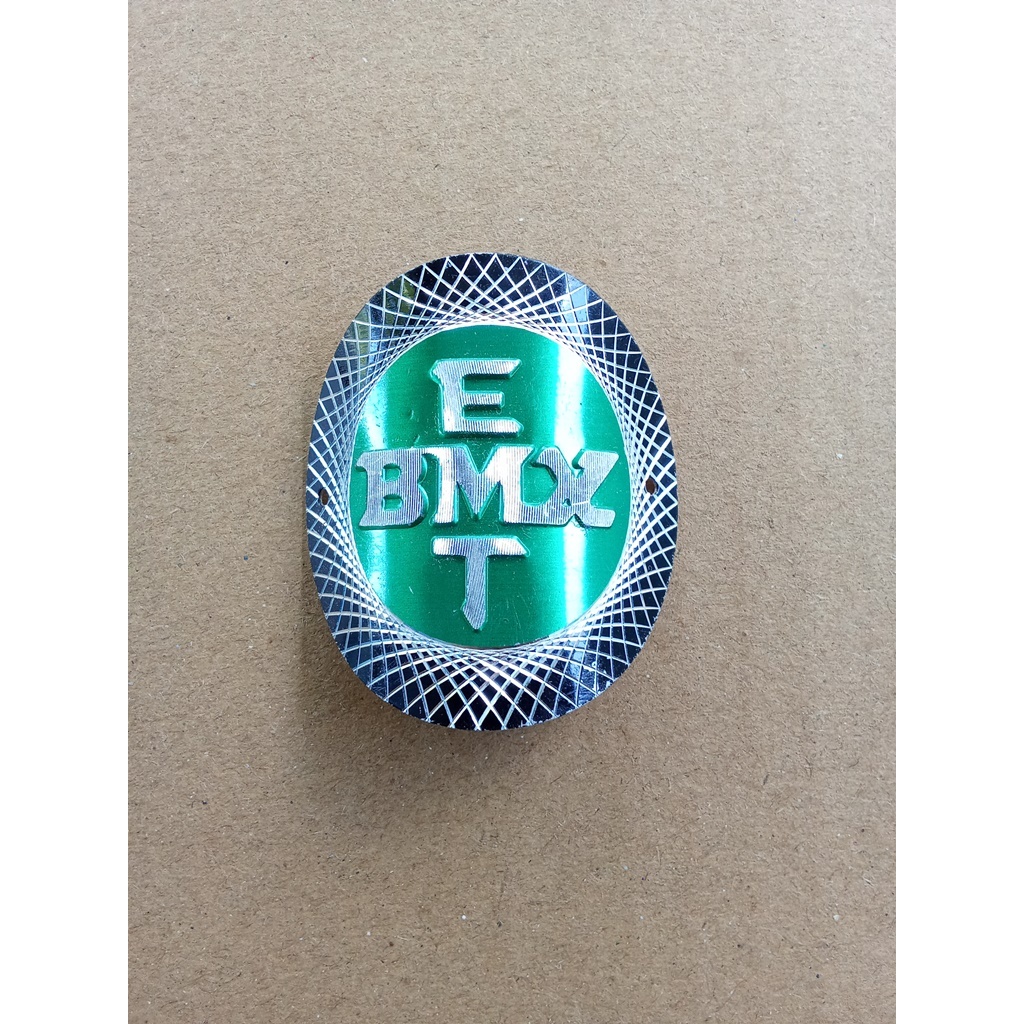 Emblem Sepeda plat merk BMX EMT
