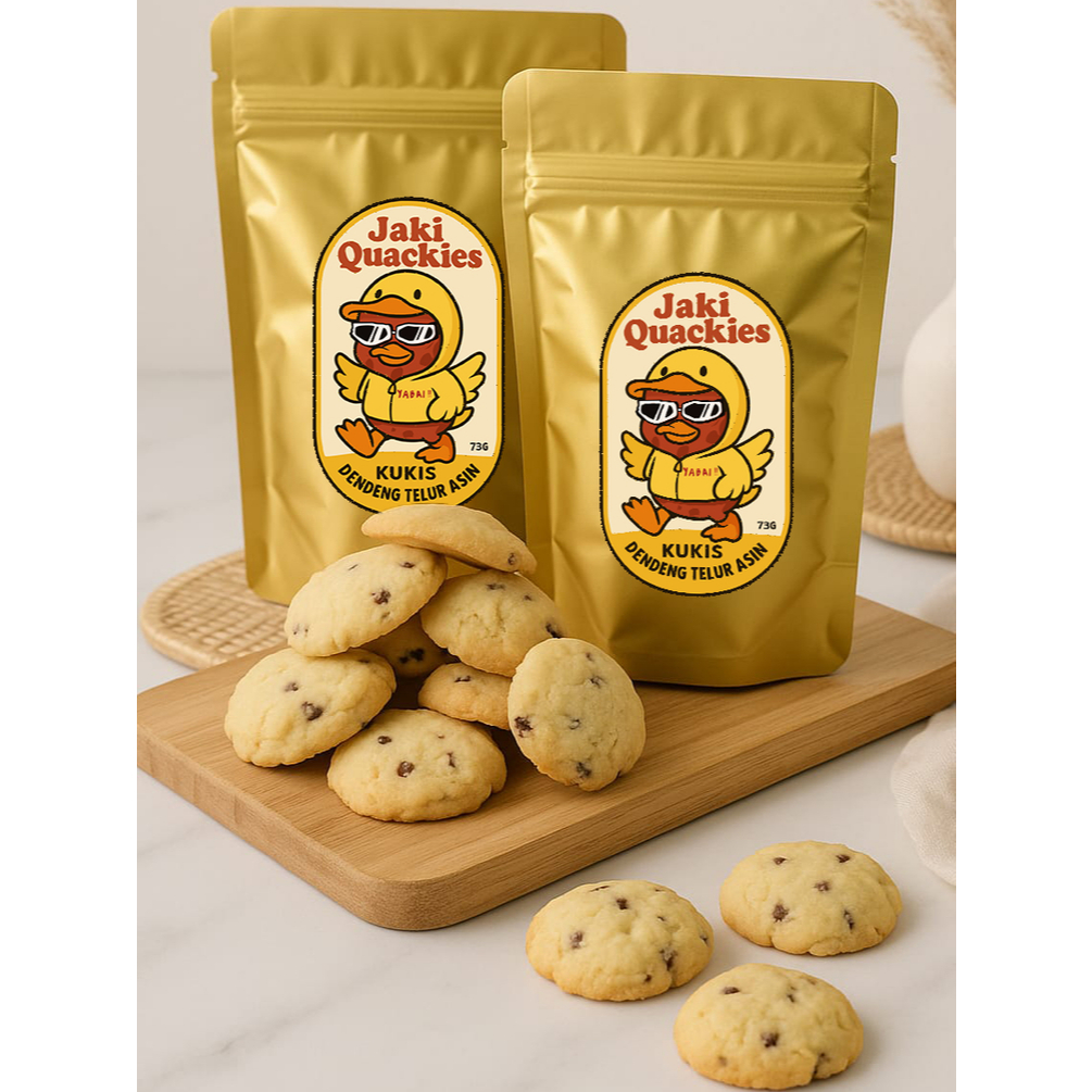 

Jaki Quackies – Kukis Dendeng Telur Asin