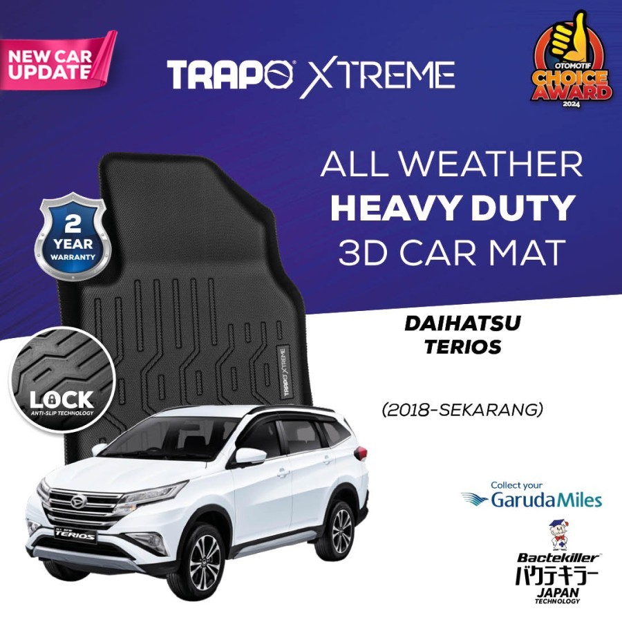 Karpet 3D Trapo Xtreme Daihatsu Terios (2018-Sekarang) Karpet Mobil Terios 3D