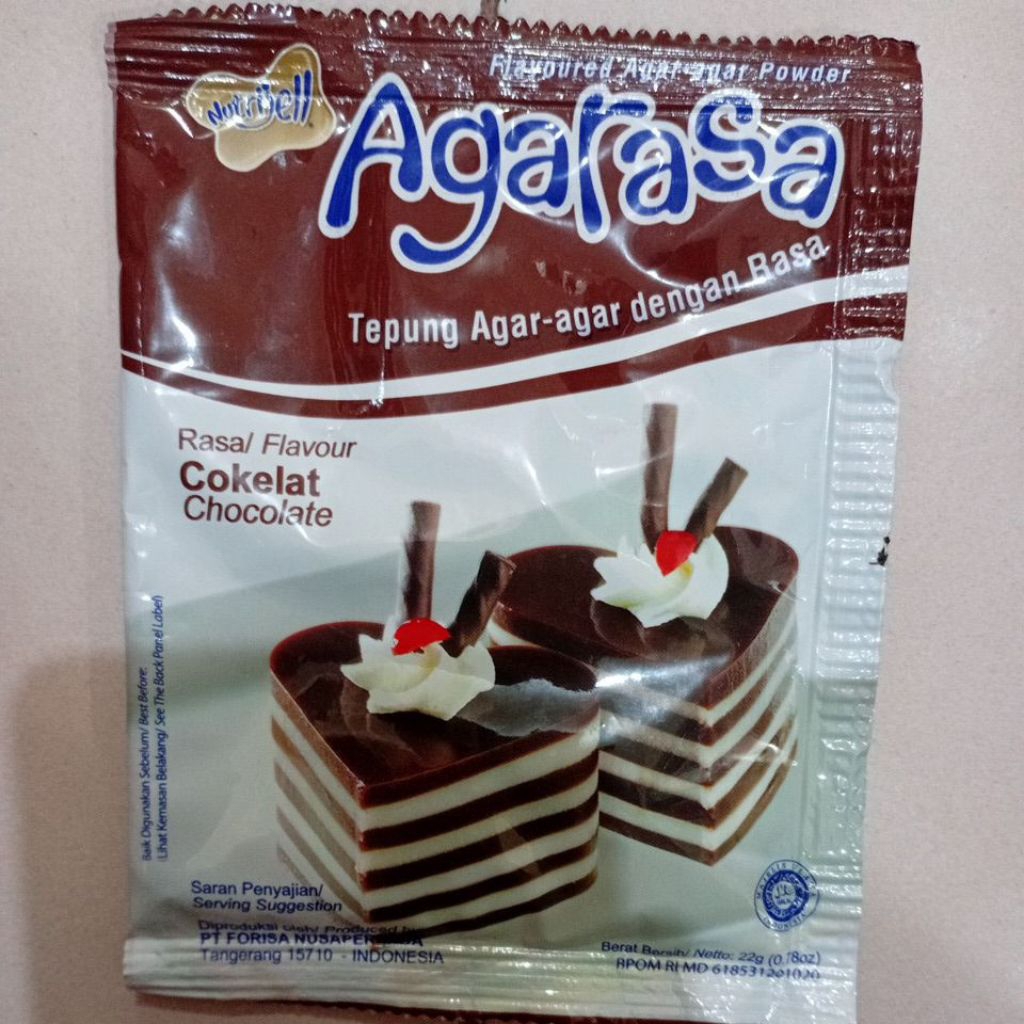 

Nutrijell Agarasa Jelly Powder Kemasan Sachet Rasa Cokelat 22gr