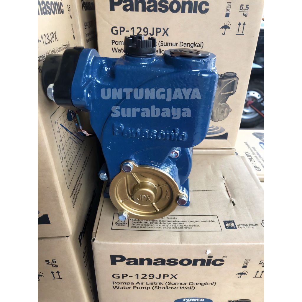 POMPA PANASONIC SUMUR DANGKAL NON AUTOMATIS GP 129 JPX // POMPA SUMUR DANGKAL NON OTOMATIS GP129JPX 