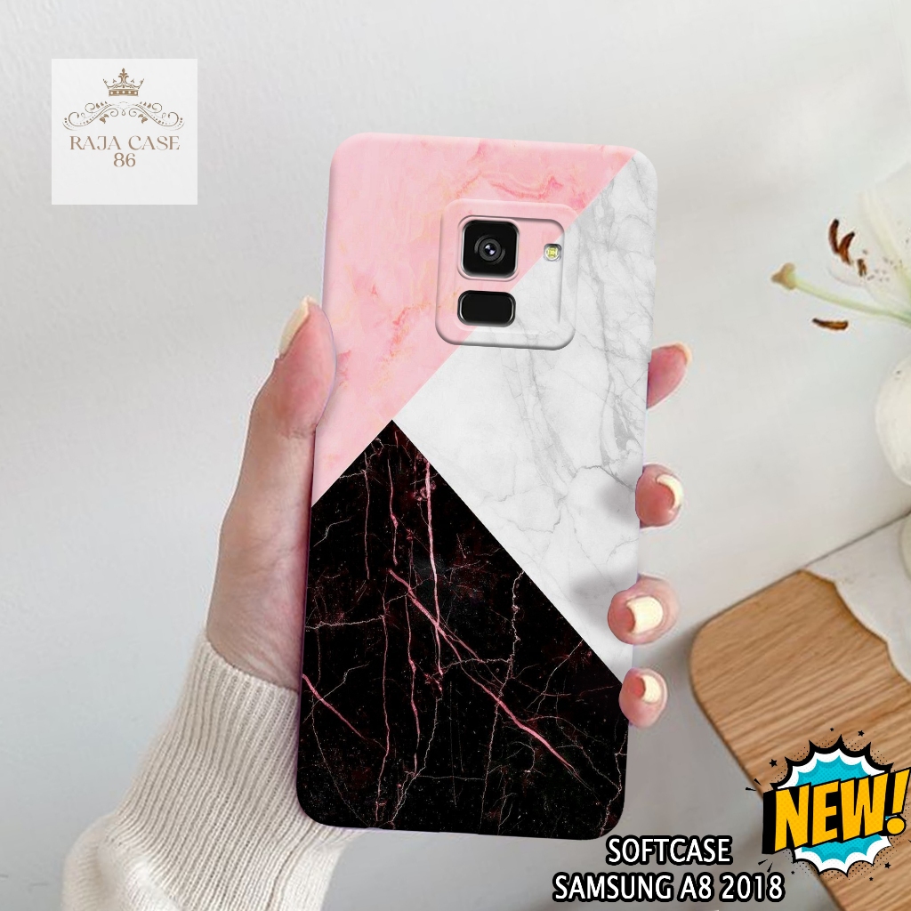 Case Samsung A8 2018 - Rajacase - casing Samsung A8 2018 - Motif case Robot - Pelindung handphone - 