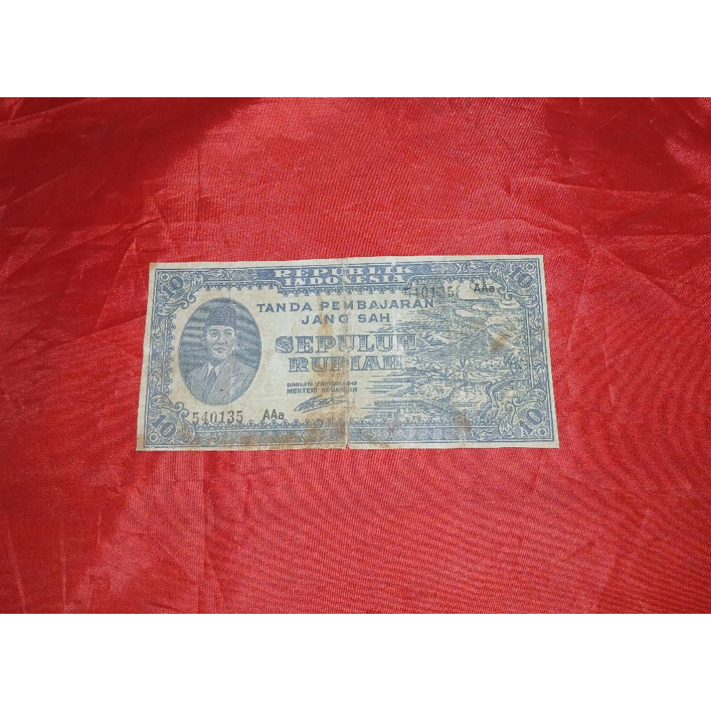 Uang Kuno Indonesia Rp 10 tahun 1945