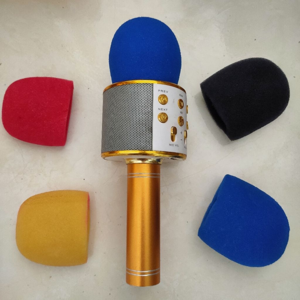 Spon Mic Polos Busa Spon Mic Sarung Mic Pelindung Mic Cover Mic Spon Microphone Cover Microphone