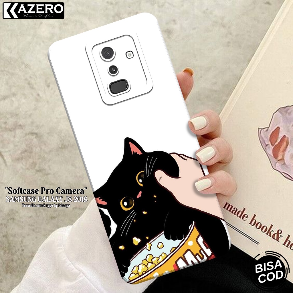 Case Hp Samsung Galaxy J8 2018 - Case Kucing - Softcase Samsung J8 2018 Terbaru - Casing Samsung J8 