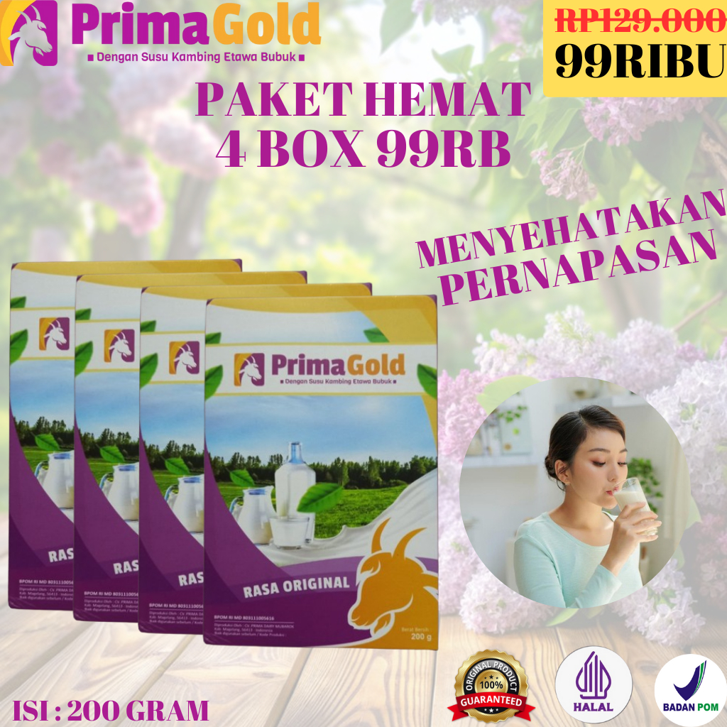 

4 Box Prima Gold Susu Kambing Etawa Bantu Redakan Stres