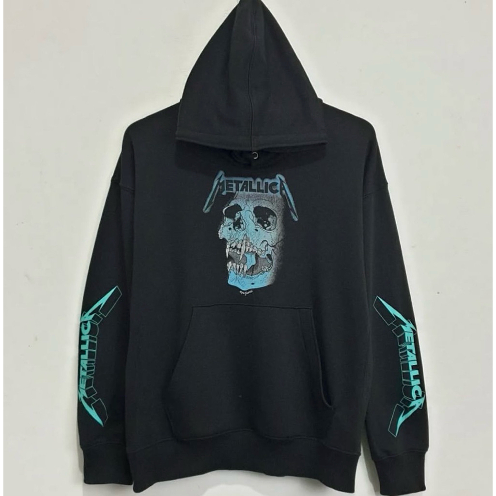 pullover hoodie metallica x gu original