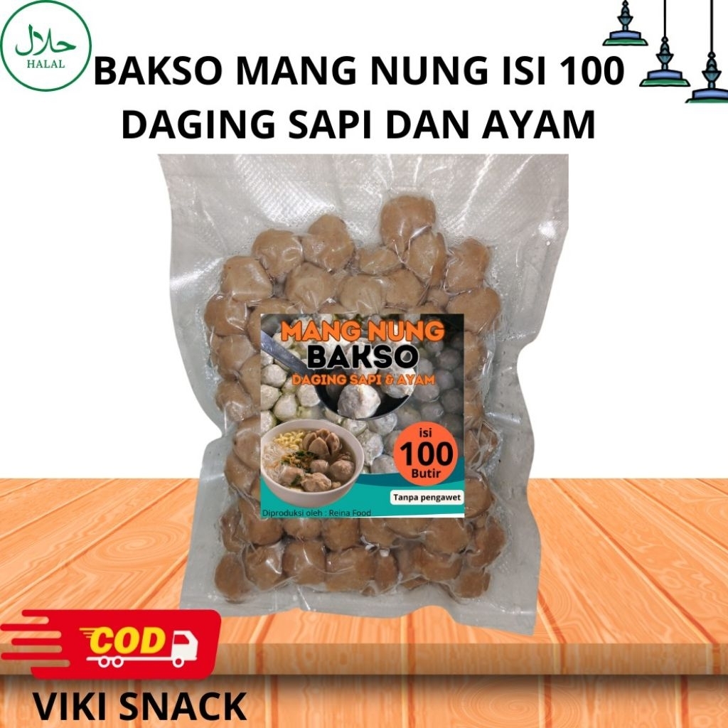 

bakso kecil daging sapi & ayam isi 100