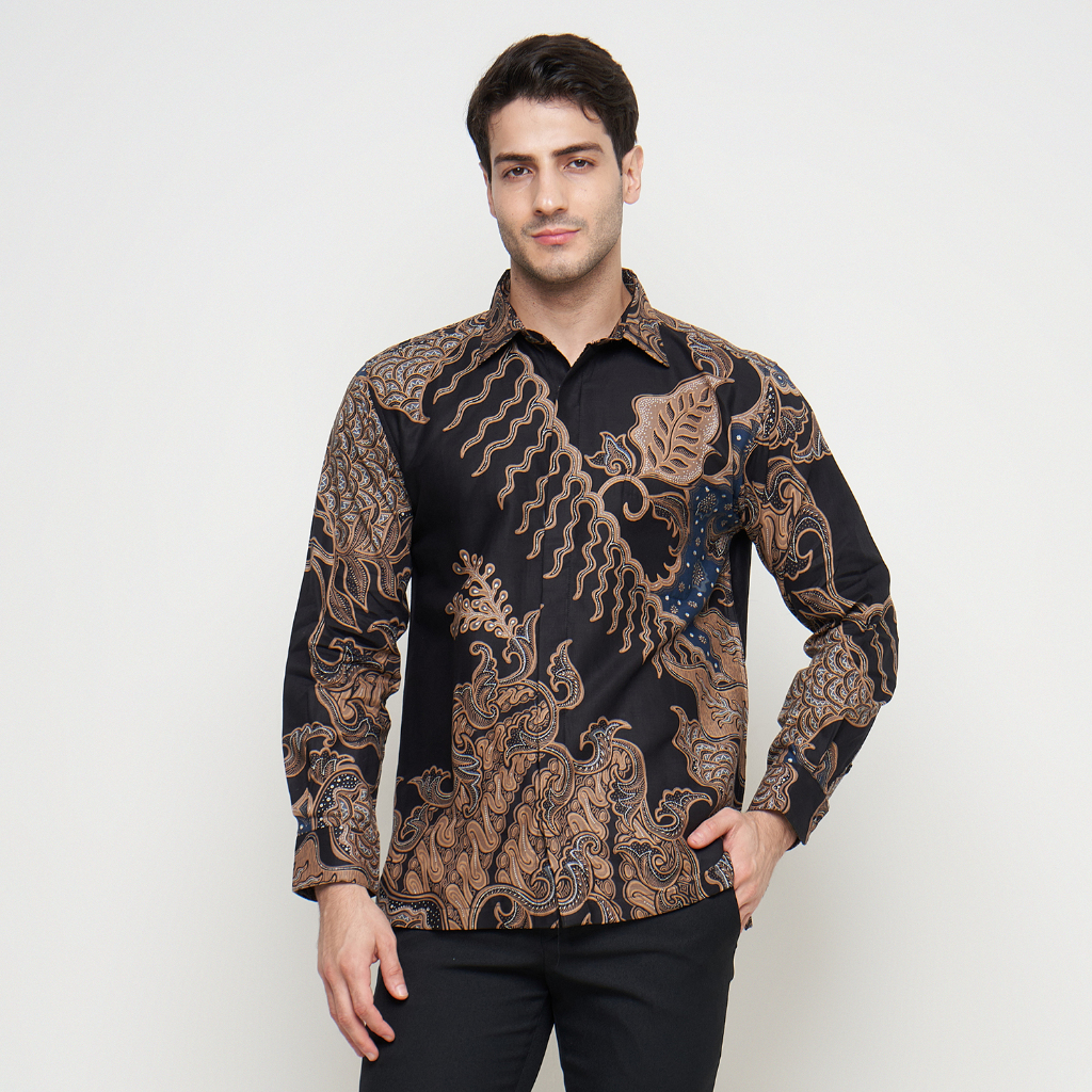 [Krisna Wahyu] Batik Pria Katun Lengan Panjang