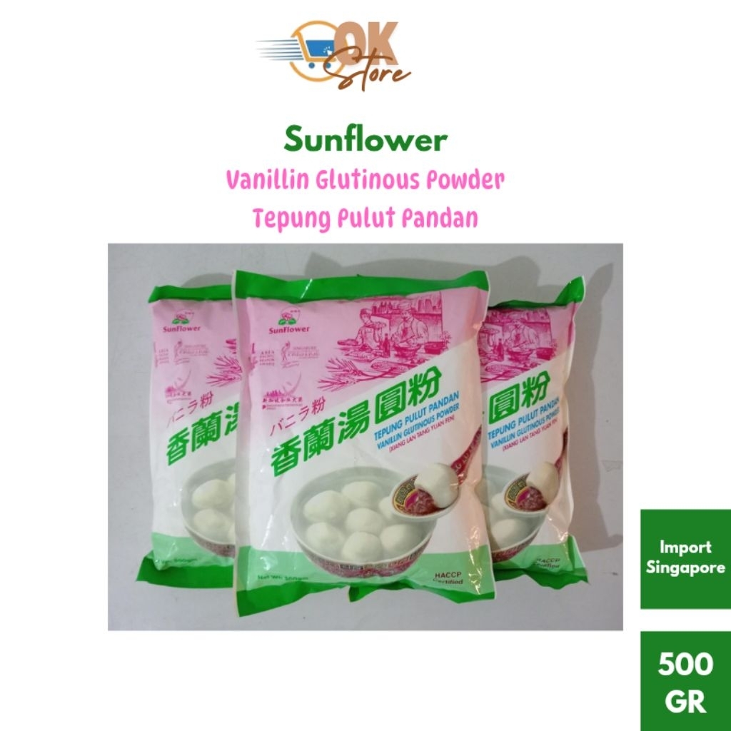 

SunFlower Glutinous Flour / Tepung Pulut Pandan 500 GR