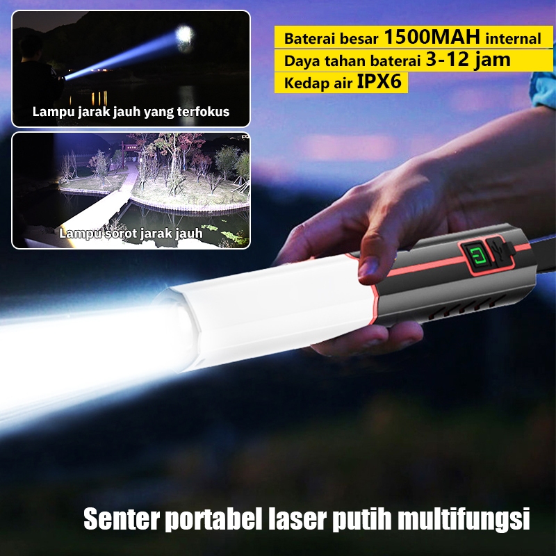 camping zoom senter lampu senter led super terang senter batre senter emergency senter kecil senter 