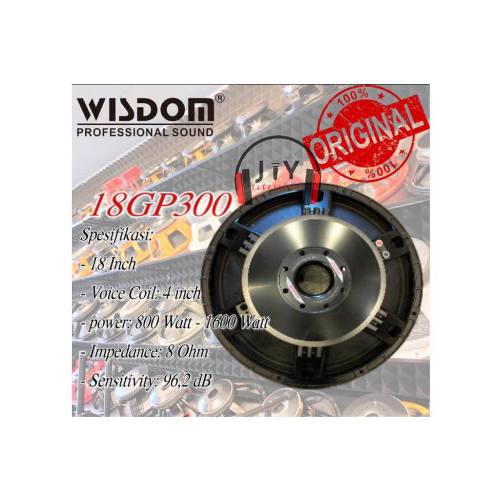 Speaker Komponen Wisdom 18 inch 18GP300 18 GP300 18-GP300 18 GP300 18 GP 300