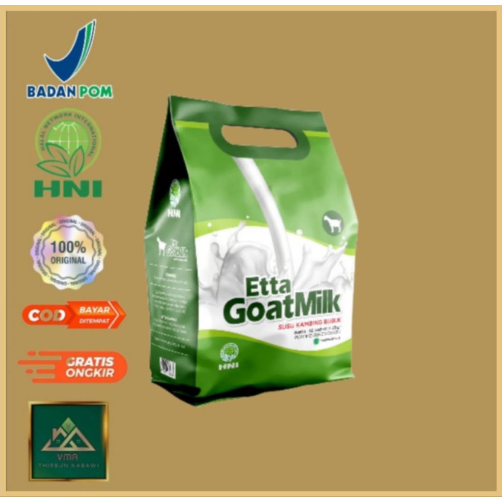 

Etta Goat Milk|Susu Kambing EGM Original|Susu Kambing Ettawa (10 Sachet/Bungkus)