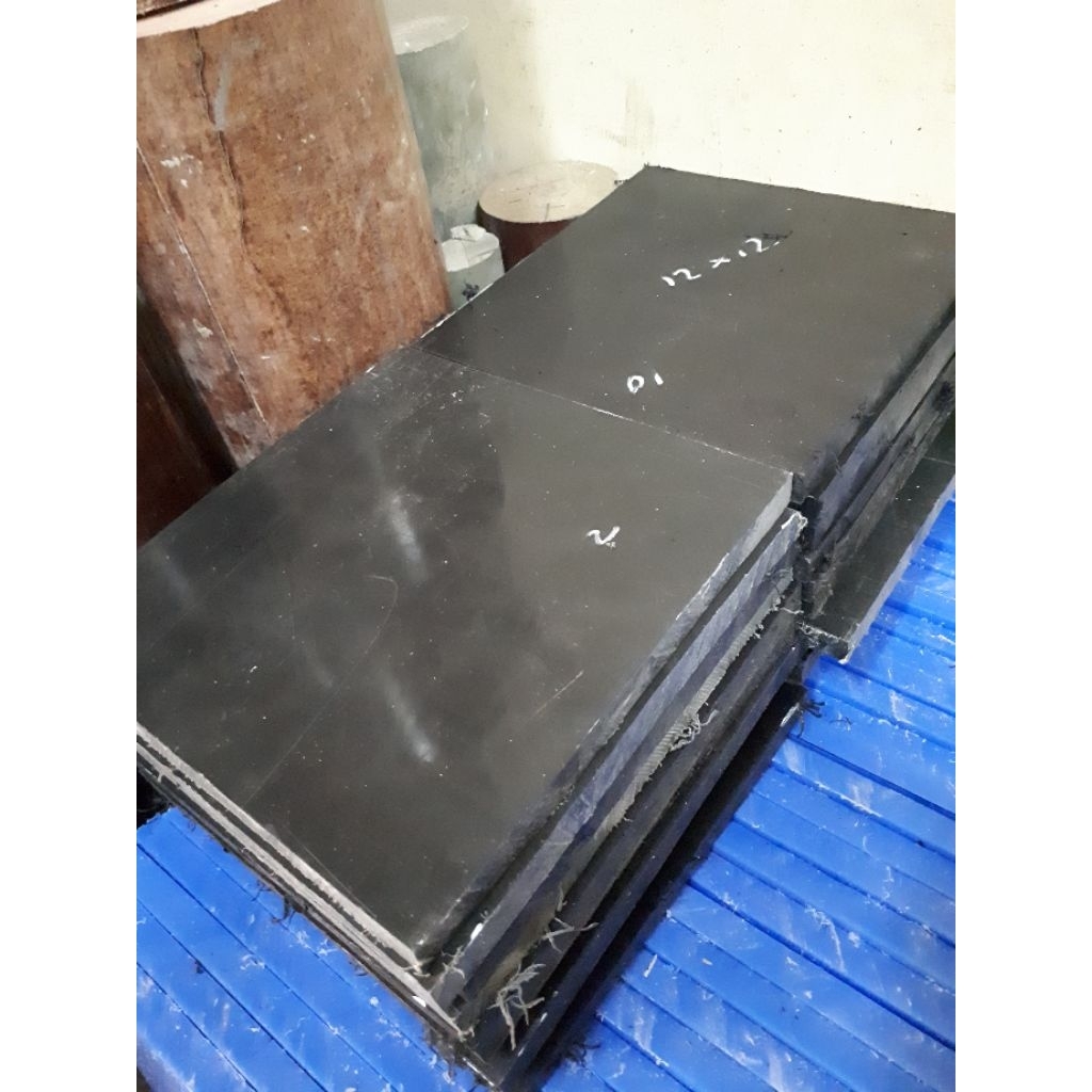 Nylon PE Hitam 5mm 10x35cm Sheet / Lembaran ( Polyethylene )