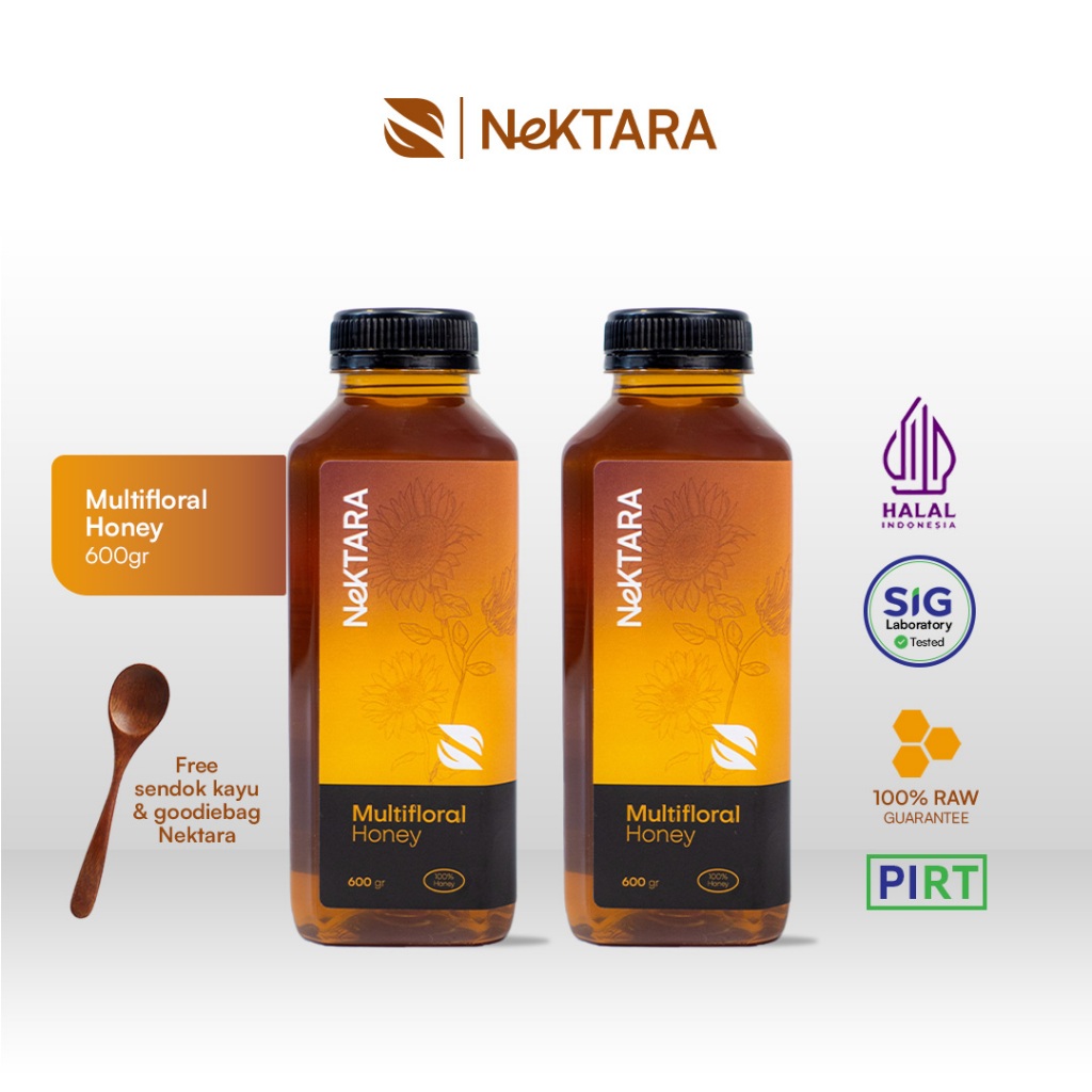 

candygurll Madu Murni Multiflora Bundling 2x600gr Hutan Riau Kuansing - NeKTARA Multifloral Raw